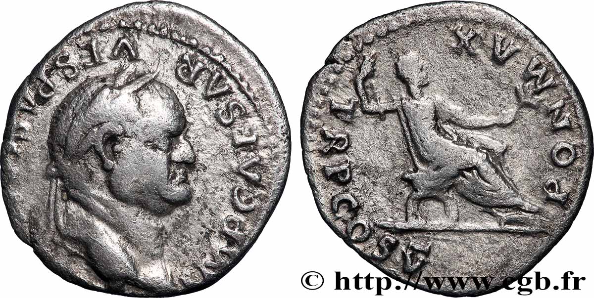 VESPASIANUS Denier XF