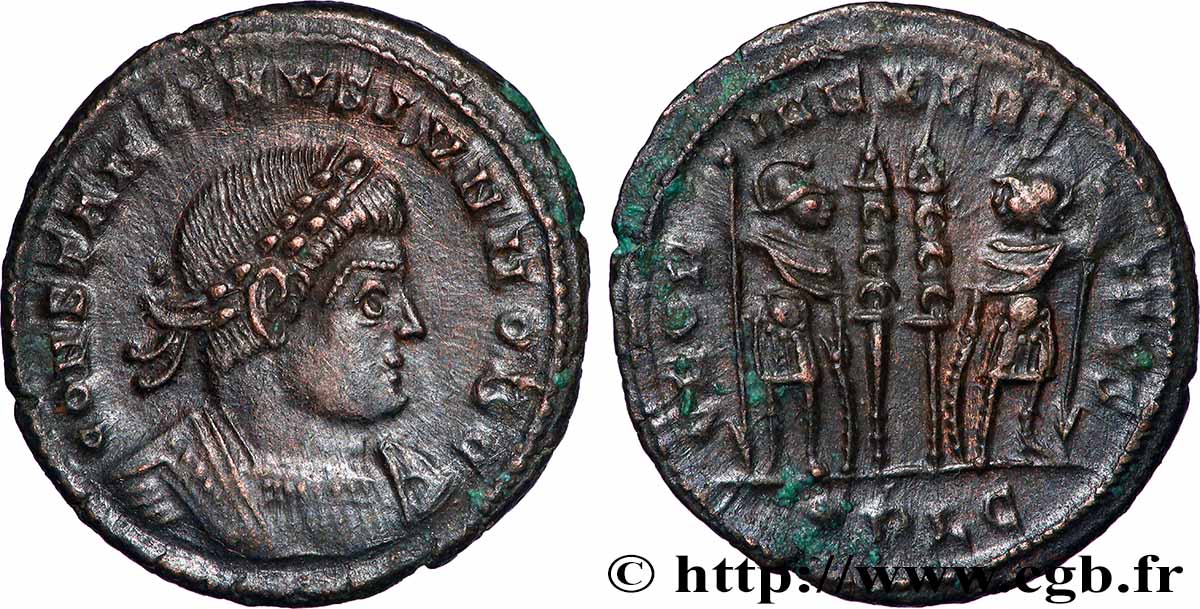 CONSTANTINO II Centenionalis ou nummus MBC+