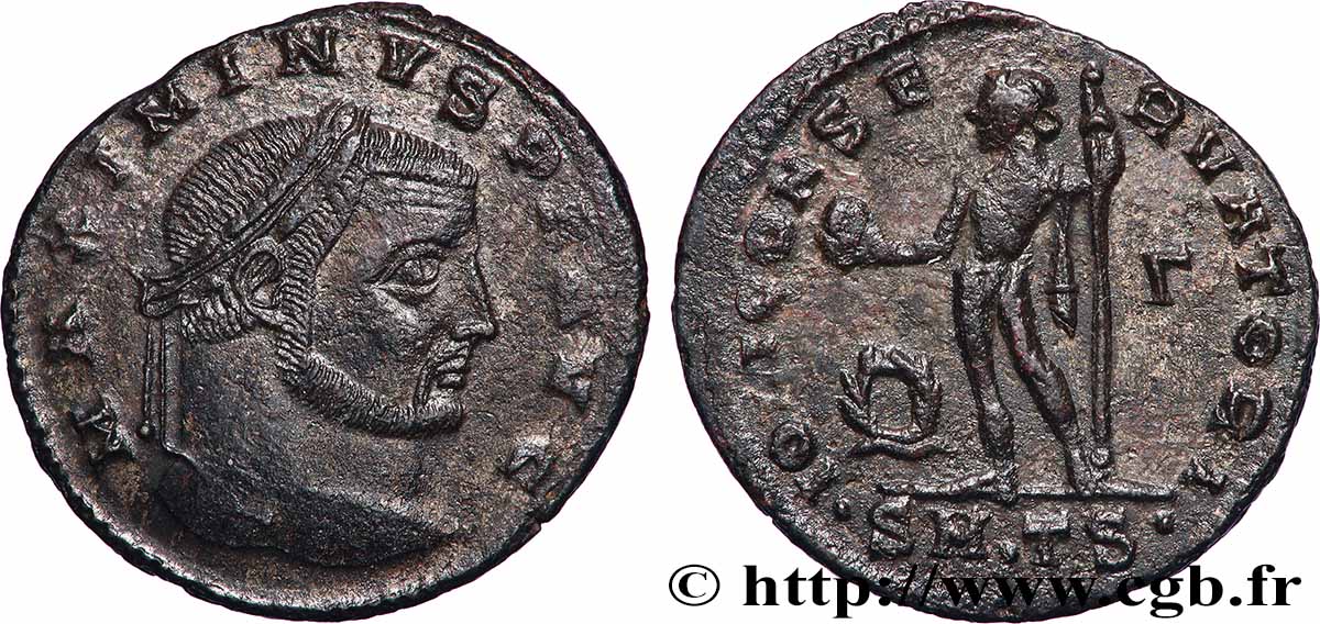 MAXIMINUS II  Follis ou nummus AU