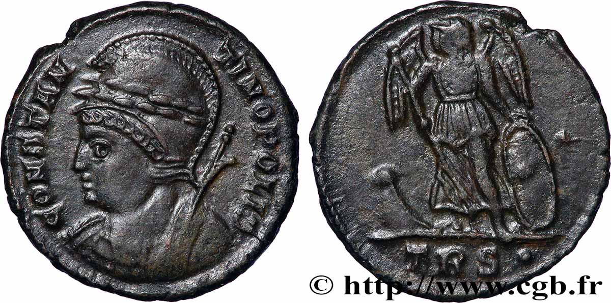 CONSTANTINOPOLI Centenionalis ou nummus q.SPL