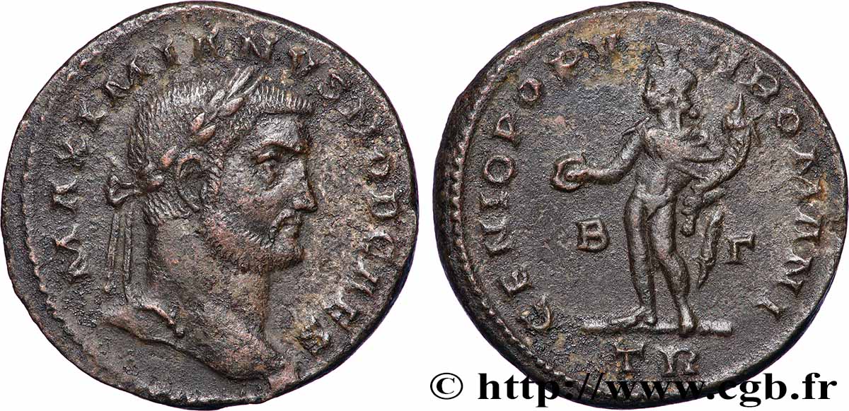 GALERIUS Follis ou nummus SS