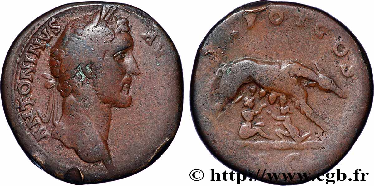 ANTONIN LE PIEUX Sesterce TB+