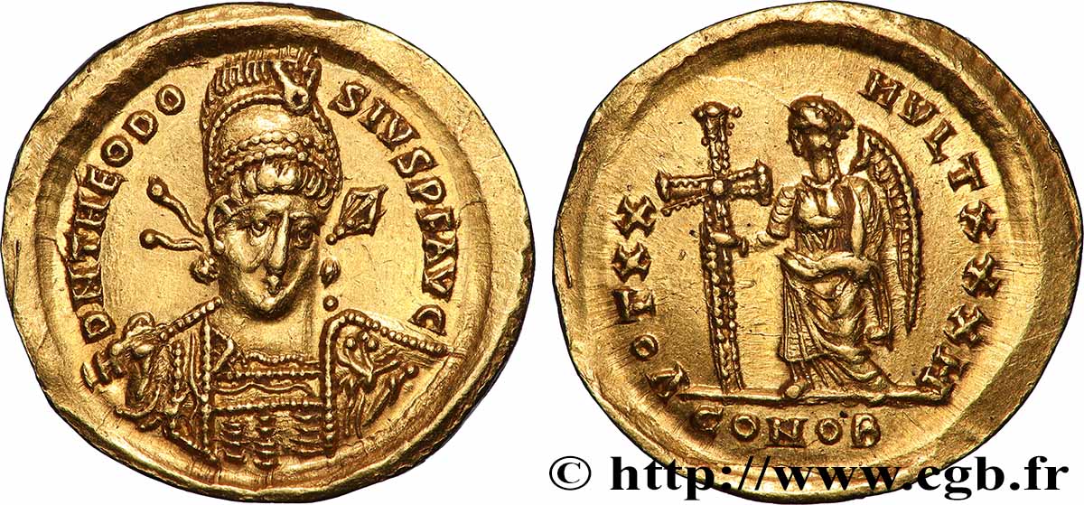 THÉODOSE II Solidus SUP