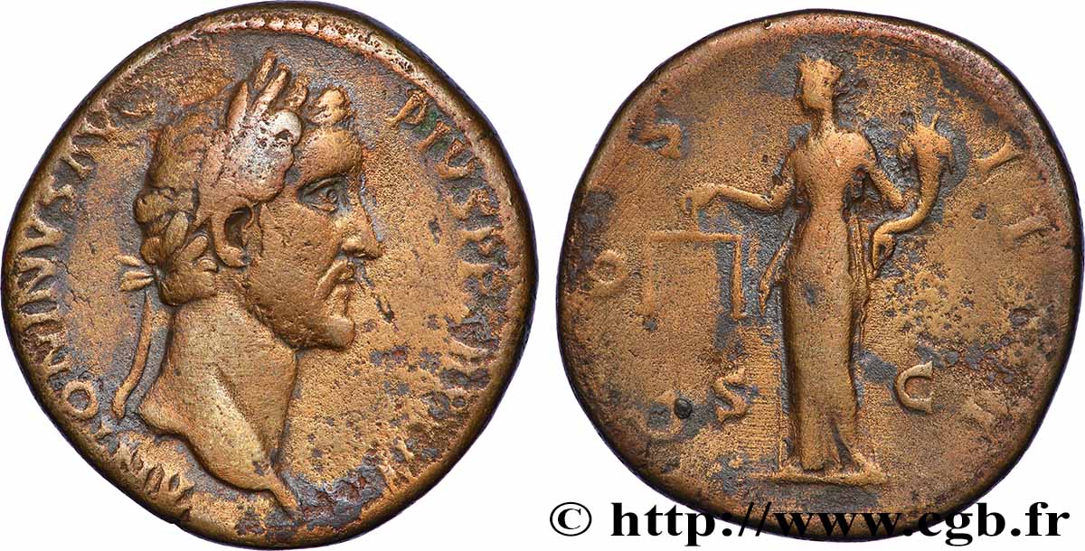 ANTONINUS PIUS Sesterce VF