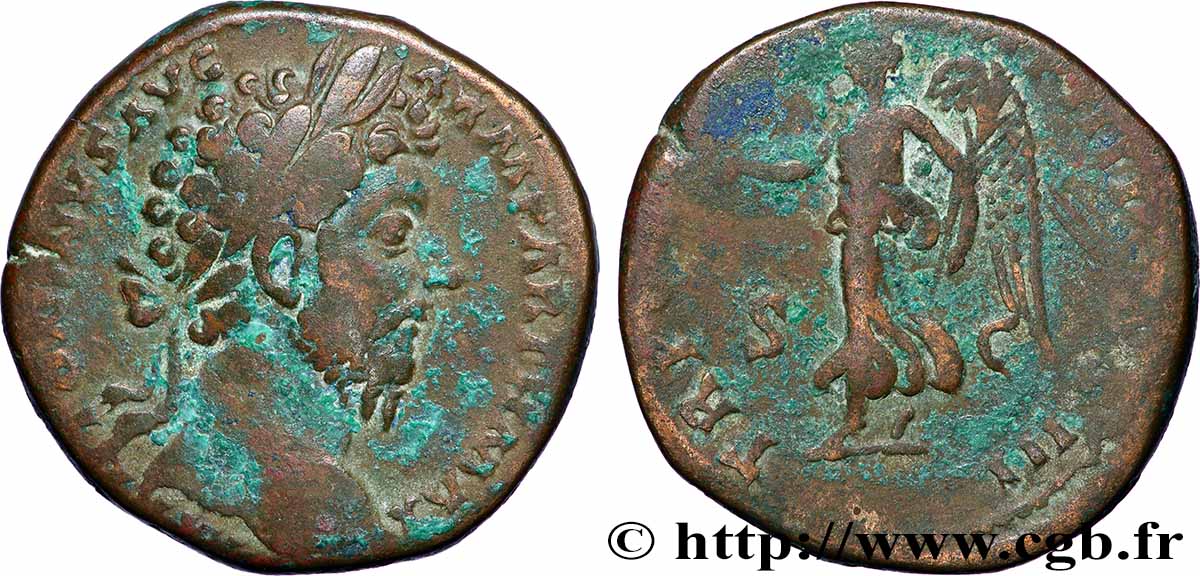 MARCUS AURELIUS Sesterce VF