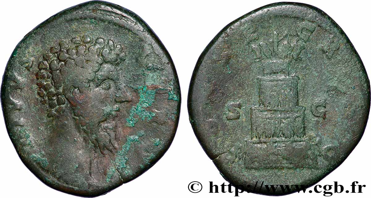 LUCIO VERO Sesterce BC