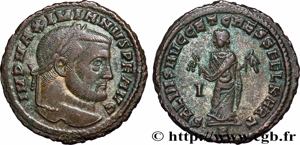 GALERIUS Follis ou nummus AU