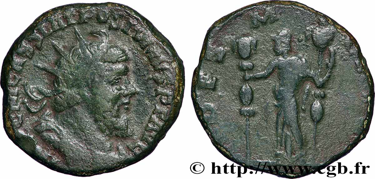 POSTUME Double sesterce TTB/TB+