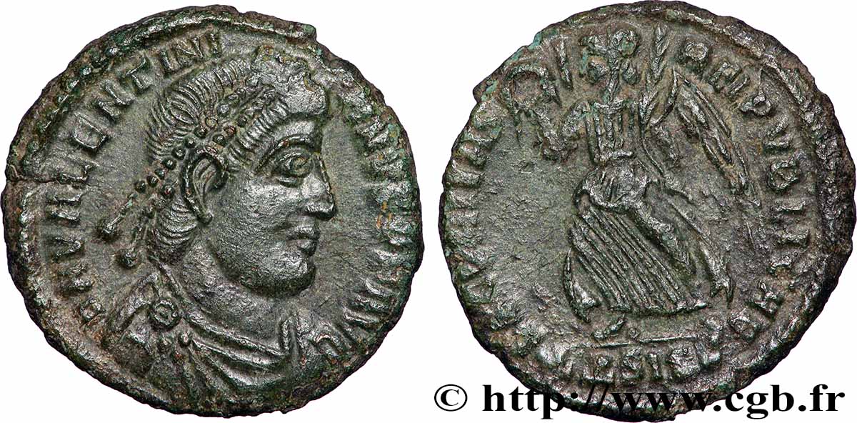 VALENTINIEN Ier  Nummus TTB+