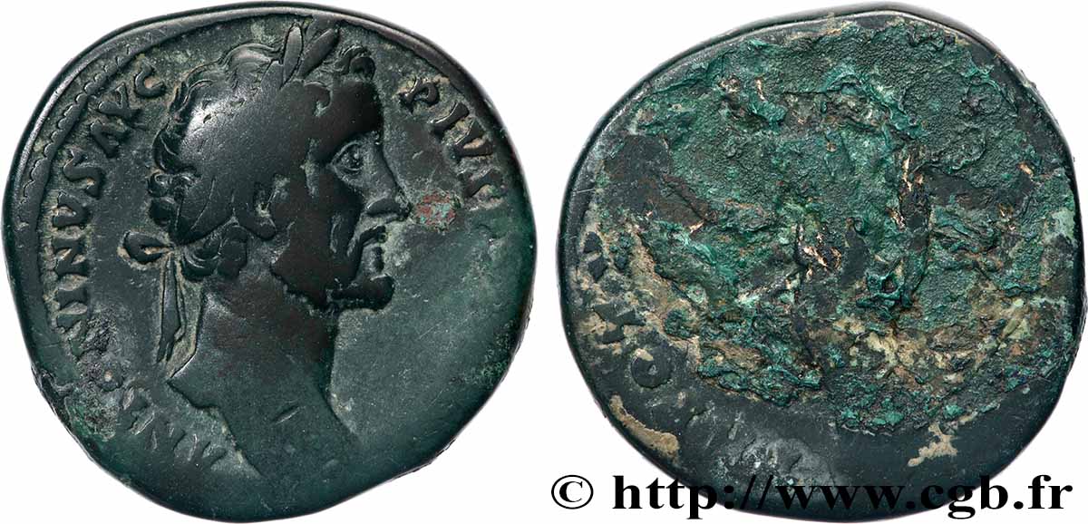 ANTONIN LE PIEUX Sesterce TB+/B