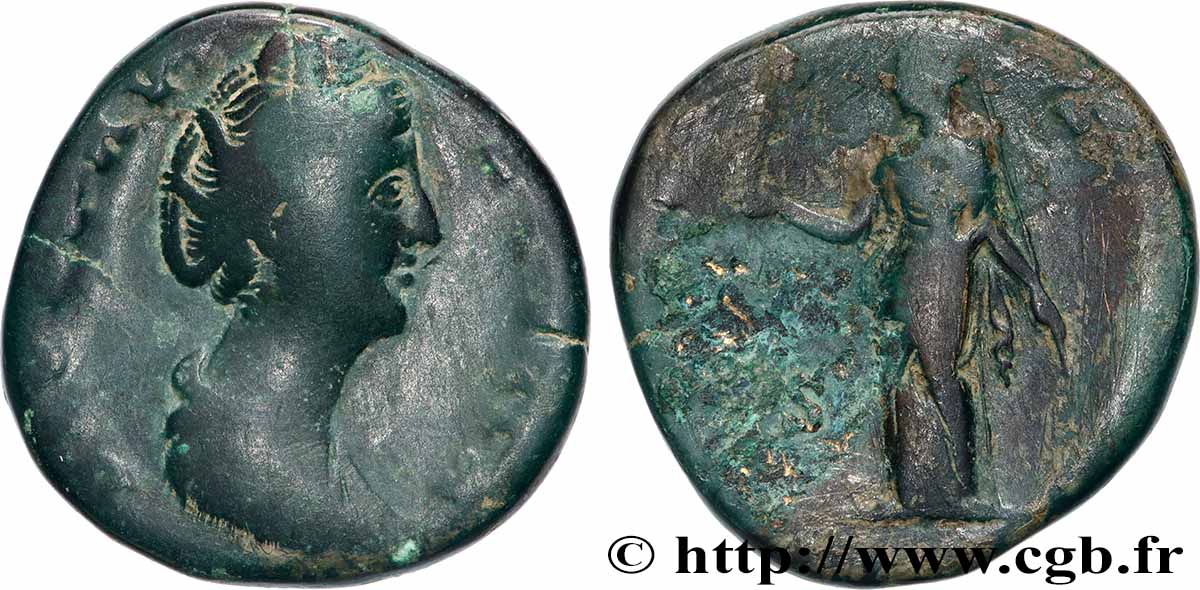 FAUSTINE MÈRE Sesterce TB