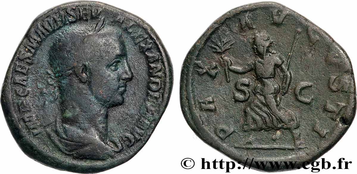 ALEXANDRE SÉVÈRE Sesterce TB+/TTB