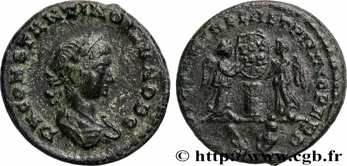CONSTANTIN II Centenionalis ou nummus TTB+