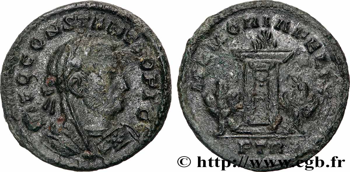 CONSTANCE Ier CHLORE  Follis ou nummus TTB