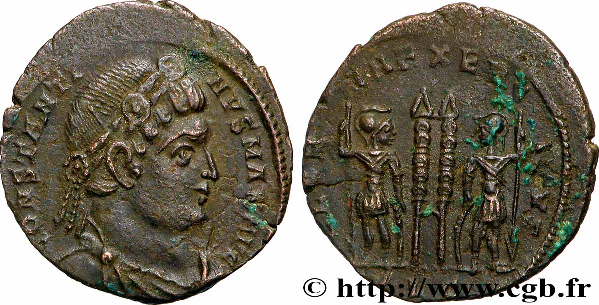 CONSTANTINO I EL MAGNO Centenionalis ou nummus MBC+