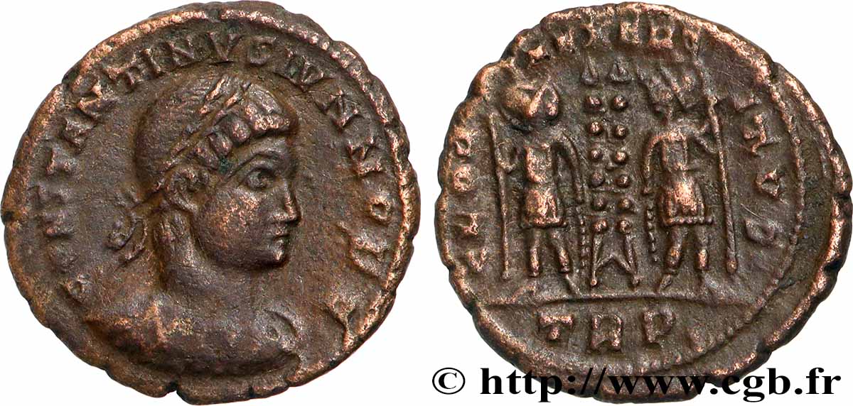 CONSTANTINE II Centenionalis ou nummus AU