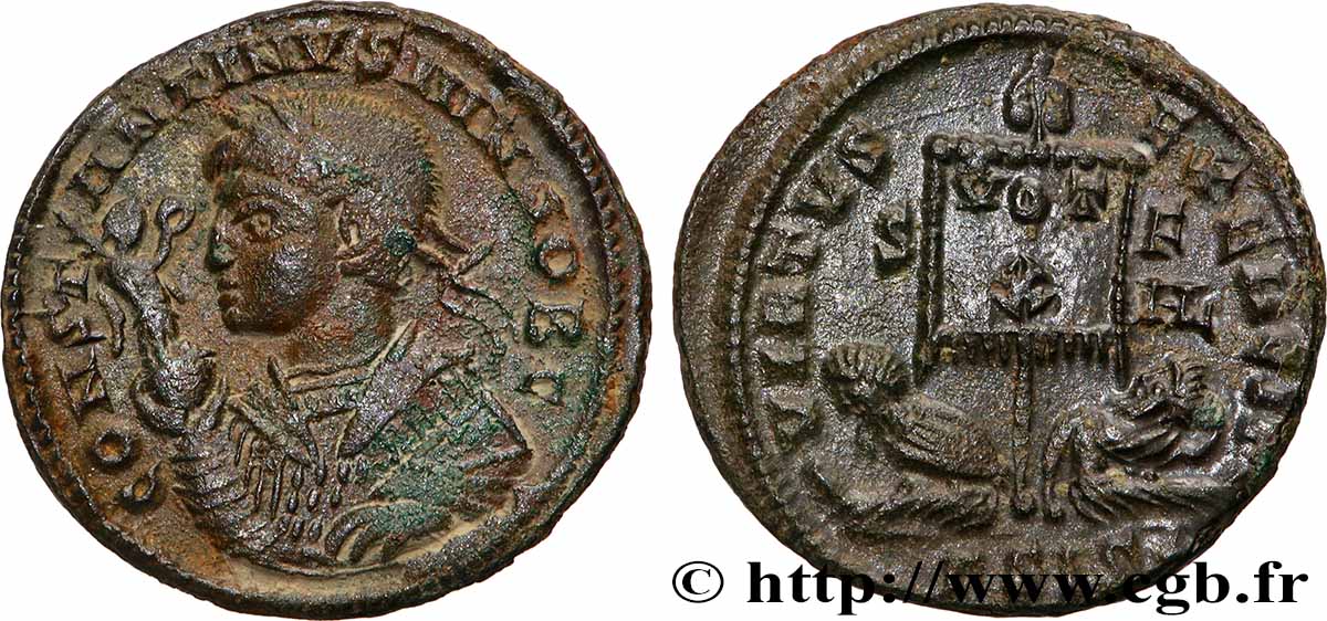 CONSTANTIN II Centenionalis ou nummus TTB+