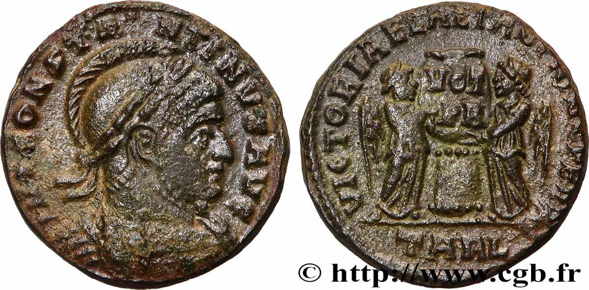 CONSTANTIN Ier LE GRAND Centenionalis ou nummus TTB+