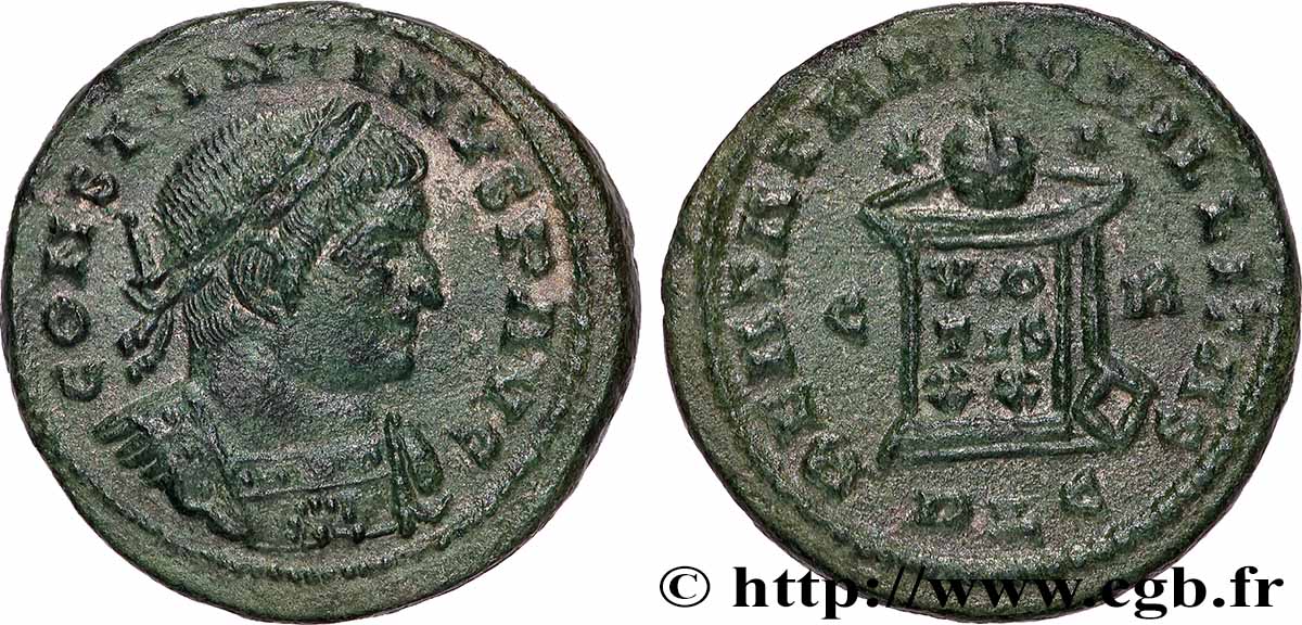 CONSTANTINE I THE GREAT Centenionalis ou nummus AU