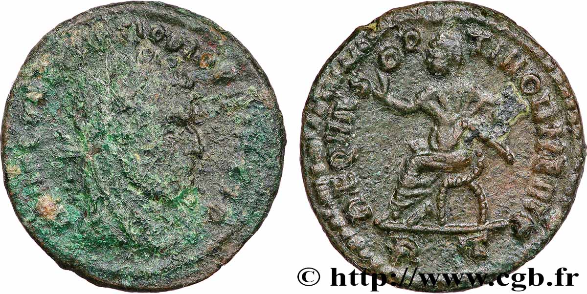 CONSTANTIUS I CHLORUS Follis ou nummus S/SS