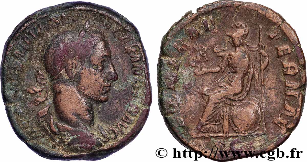 ALEXANDRE SÉVÈRE Sesterce TTB