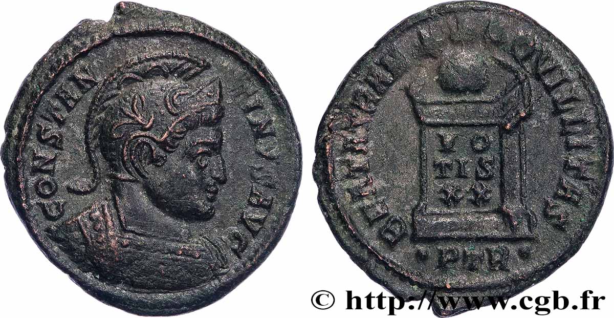 CONSTANTIN Ier LE GRAND Centenionalis ou nummus TTB+