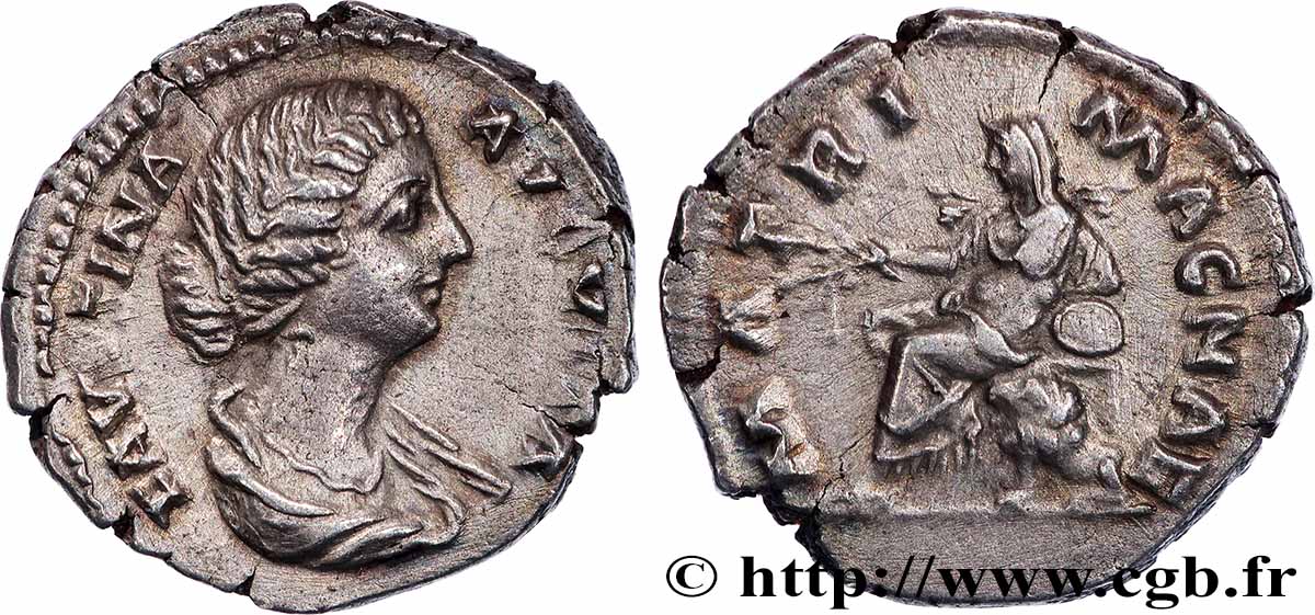 FAUSTINE JEUNE Denier SUP/TTB+