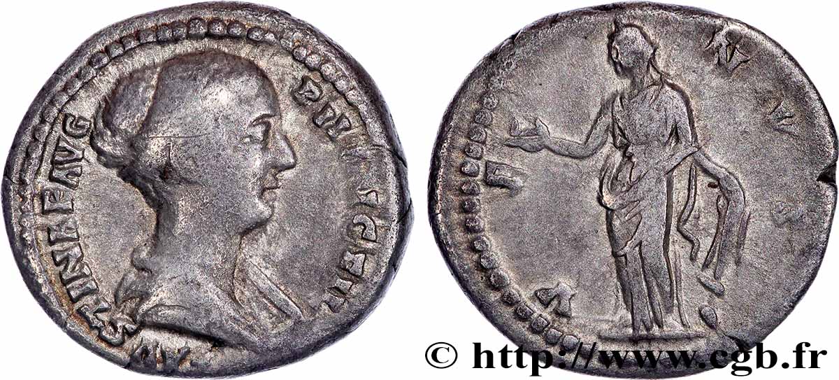 FAUSTINE JEUNE Denier TTB