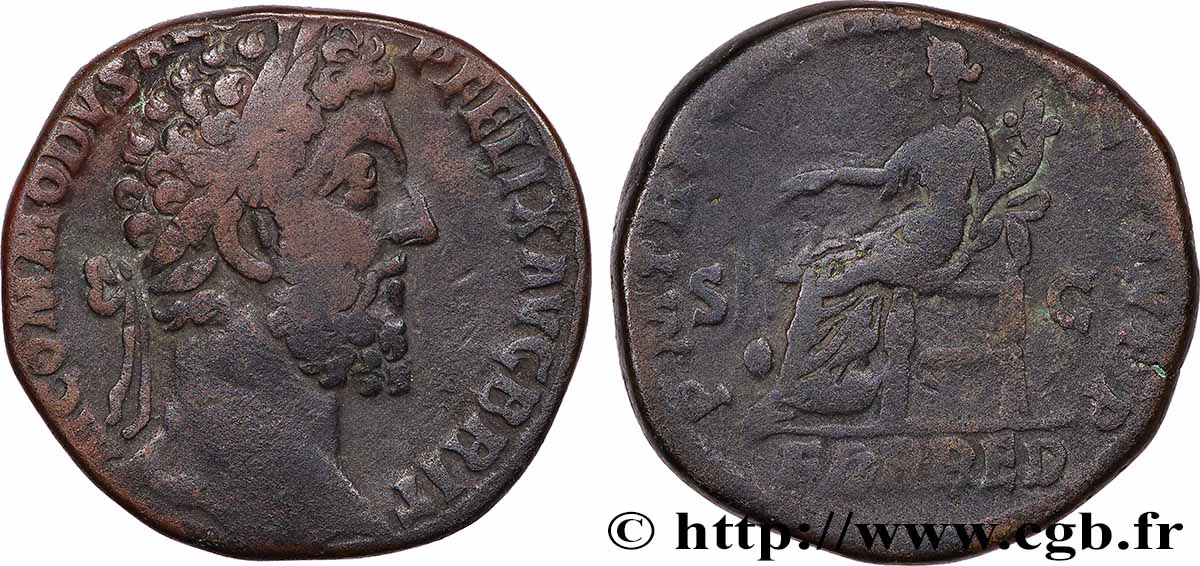 COMMODUS Sesterce VF