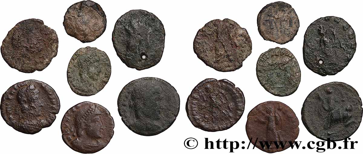 LOTS Lots de 7 monnaies lot