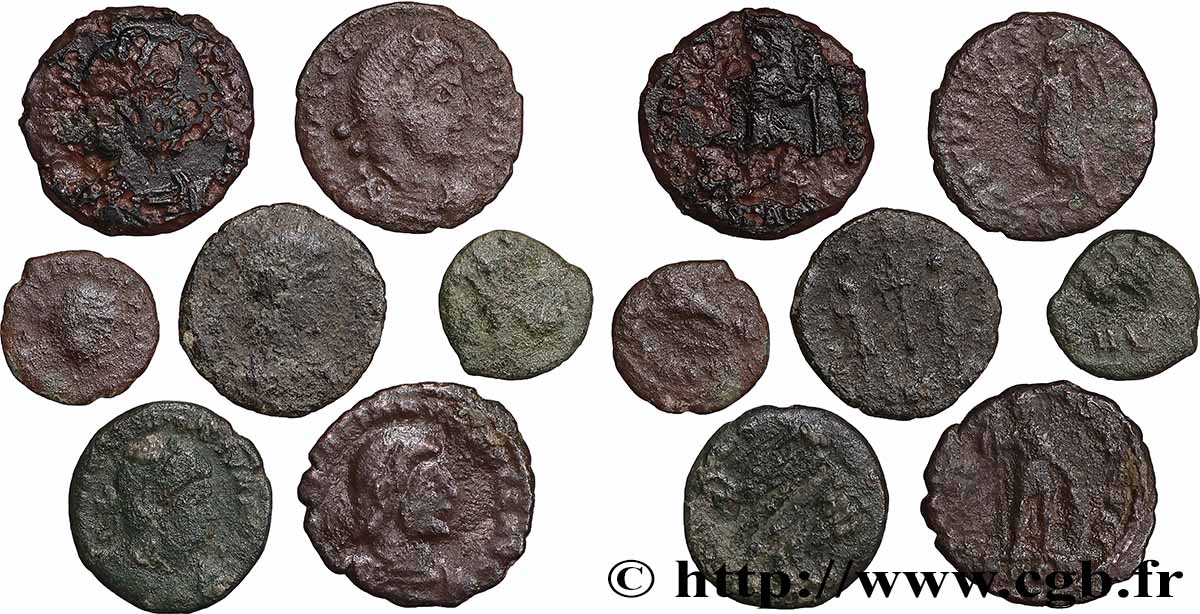 LOTS Lots de 7 monnaies lot