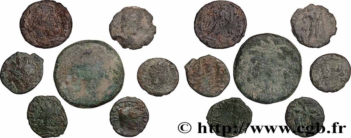 LOTS Lots de 7 monnaies lot