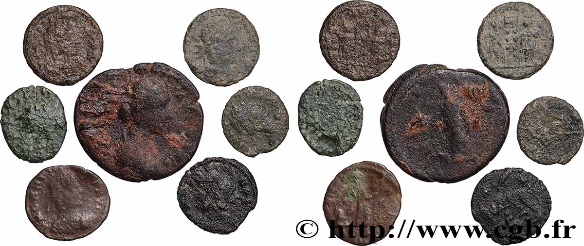 LOTS Lots de 7 monnaies lot