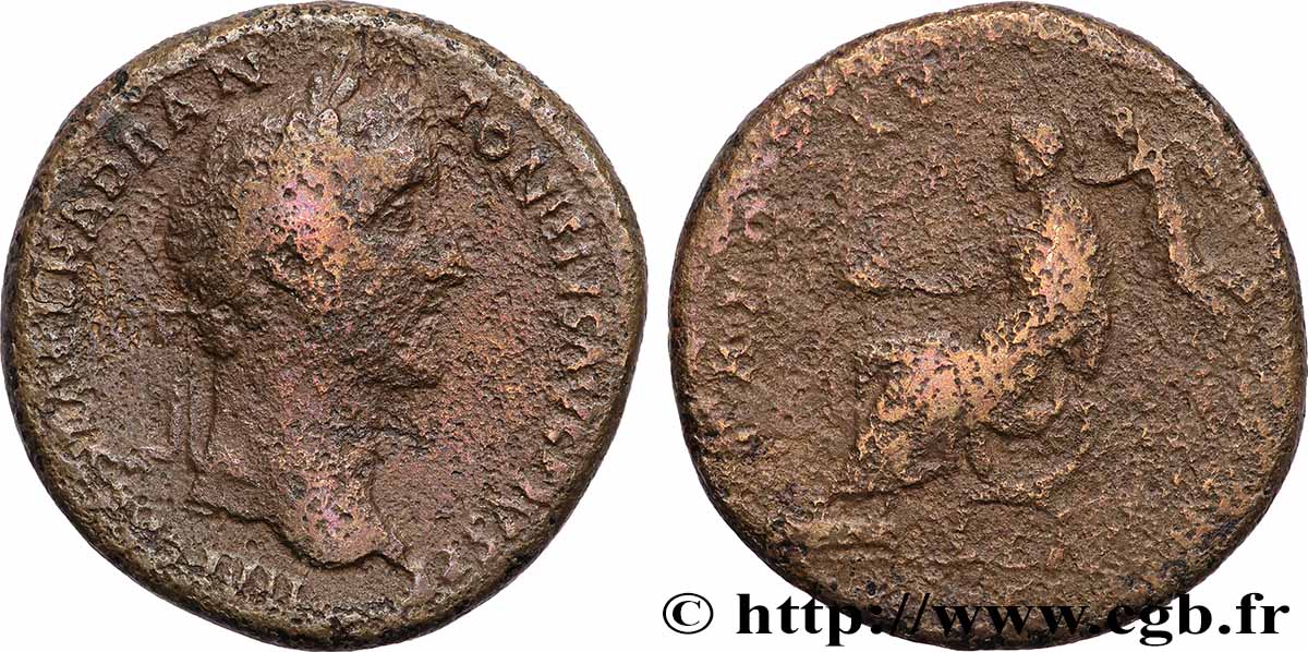 ANTONIN LE PIEUX Sesterce TB+/TB