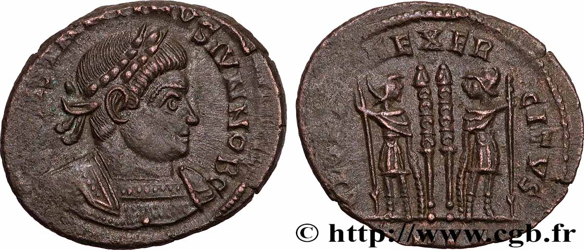 CONSTANTIN II Centenionalis ou nummus TTB+