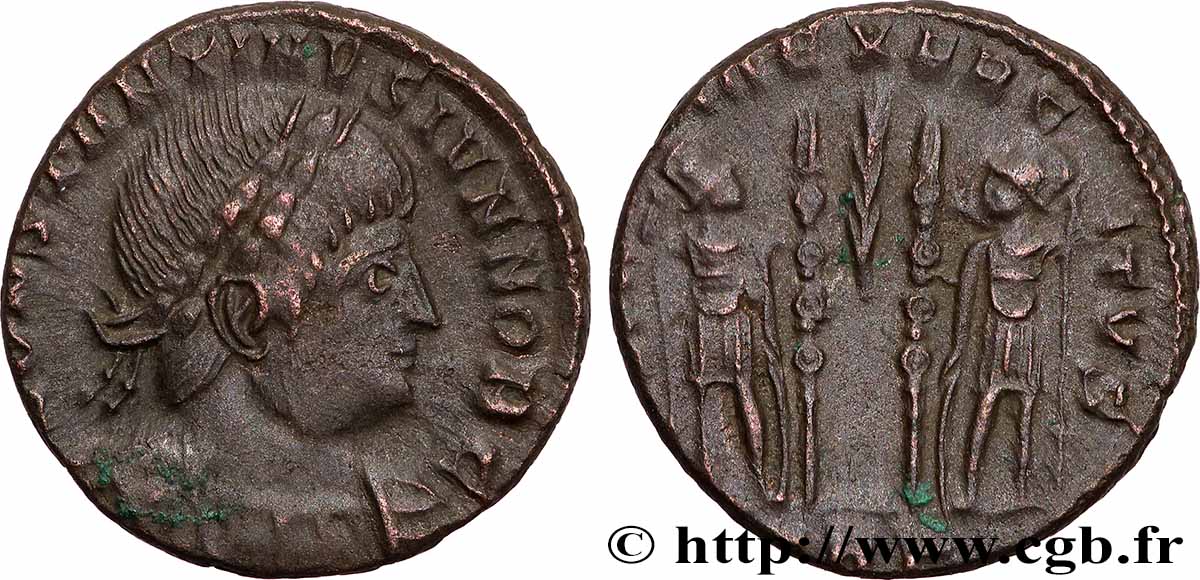 CONSTANTIN II Centenionalis ou nummus TTB+