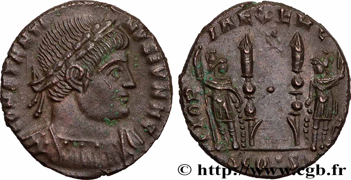 CONSTANTIN II Centenionalis ou nummus TTB+/SUP