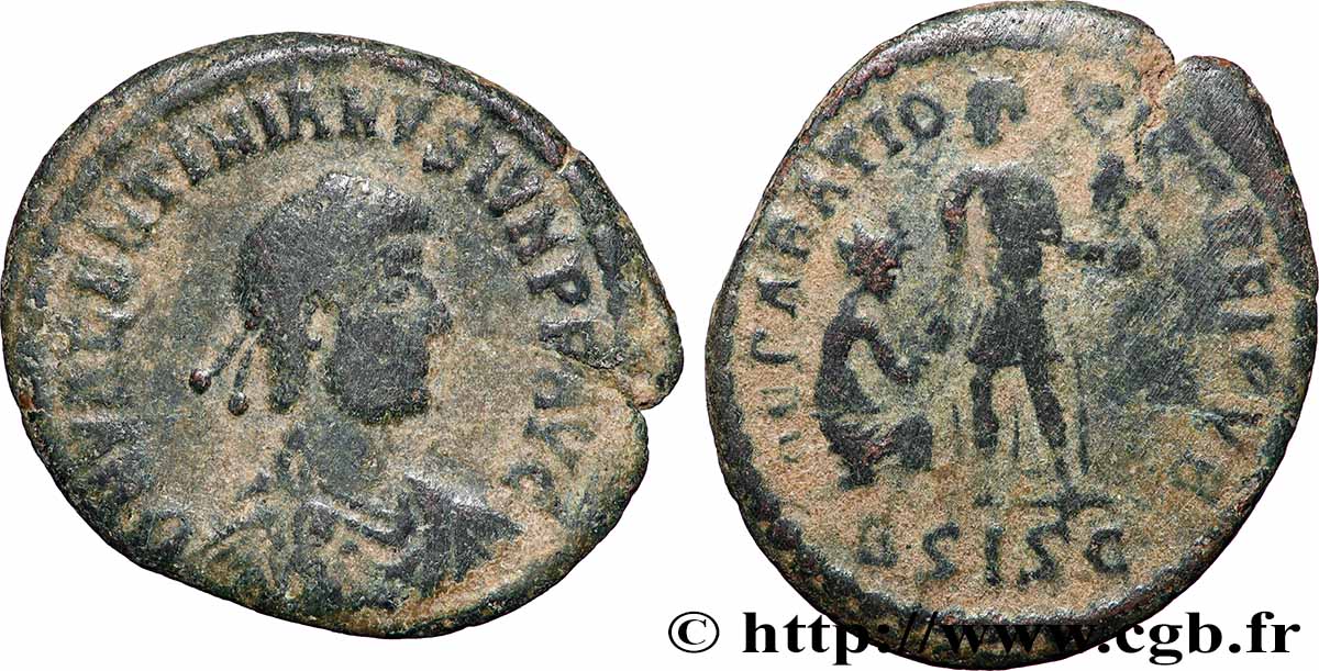VALENTINIANO II Maiorina pecunia BC+