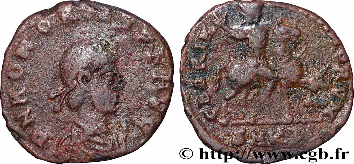 HONORIUS Nummus AE 3 TTB