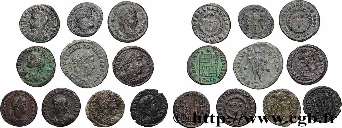 LOTS Lots de 10 monnaies lot