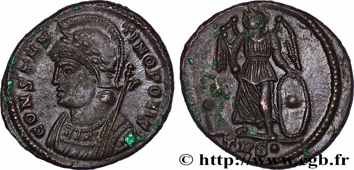 CONSTANTINOPLE Centenionalis ou nummus TTB+