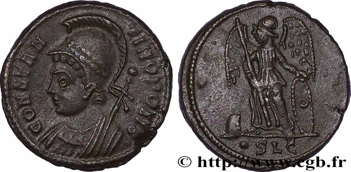 CONSTANTINOPLE Centenionalis ou nummus TTB+