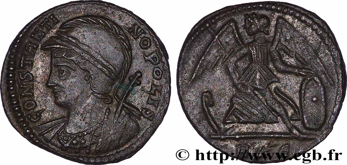 CONSTANTINOPLE Centenionalis ou nummus TTB+