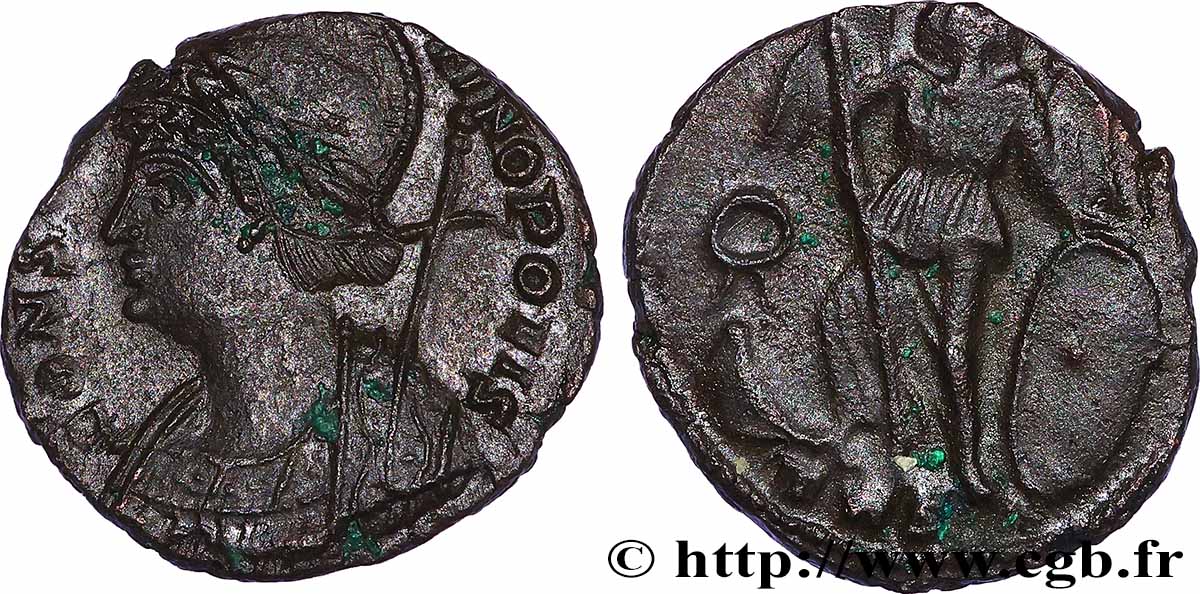 CONSTANTINOPEL Centenionalis ou nummus fVZ