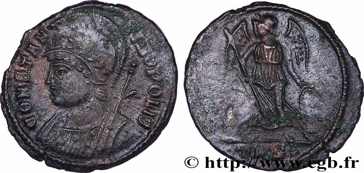 CONSTANTINOPLE Centenionalis ou nummus TTB+