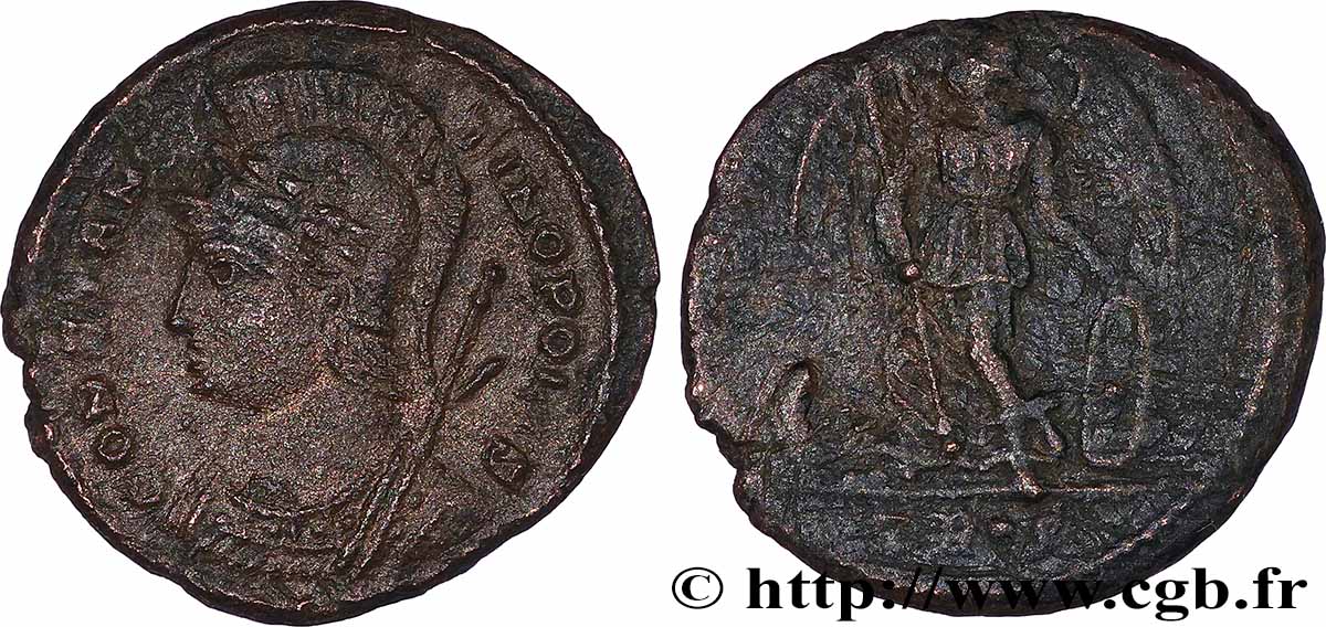 CONSTANTINOPLE Centenionalis ou nummus TTB+/TTB