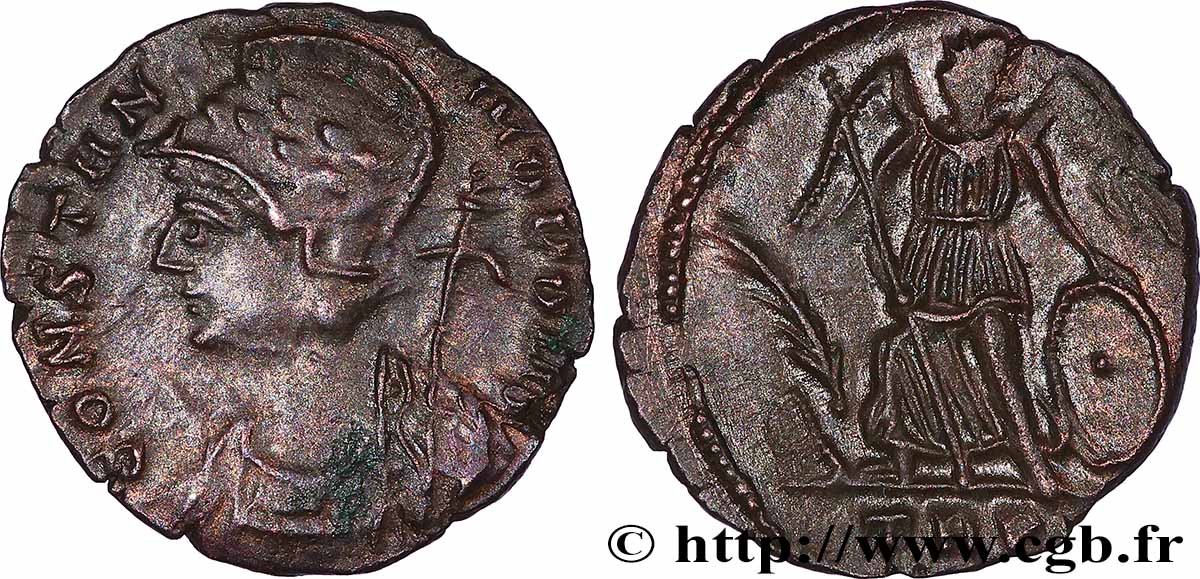 CONSTANTINOPEL Centenionalis ou nummus fVZ