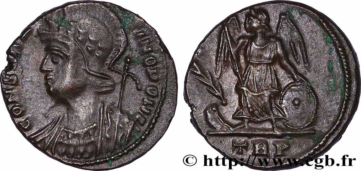 CONSTANTINOPLE Centenionalis ou nummus TTB+/SUP