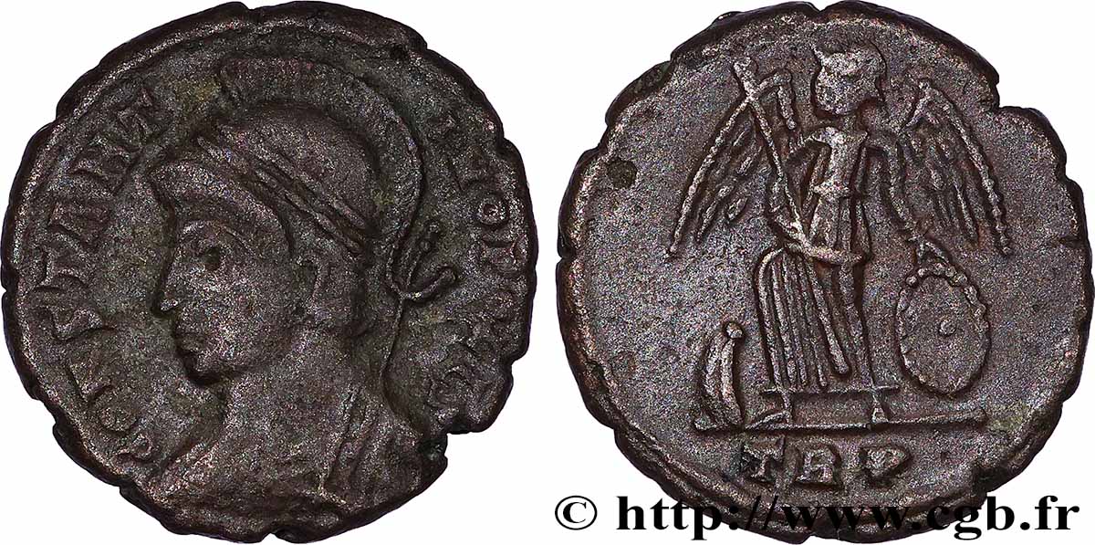 CONSTANTINOPLE Centenionalis ou nummus TTB+