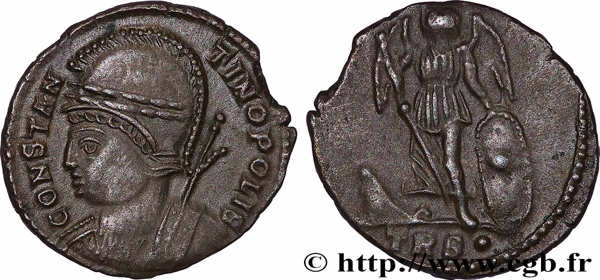 CONSTANTINOPEL Centenionalis ou nummus VZ/fVZ